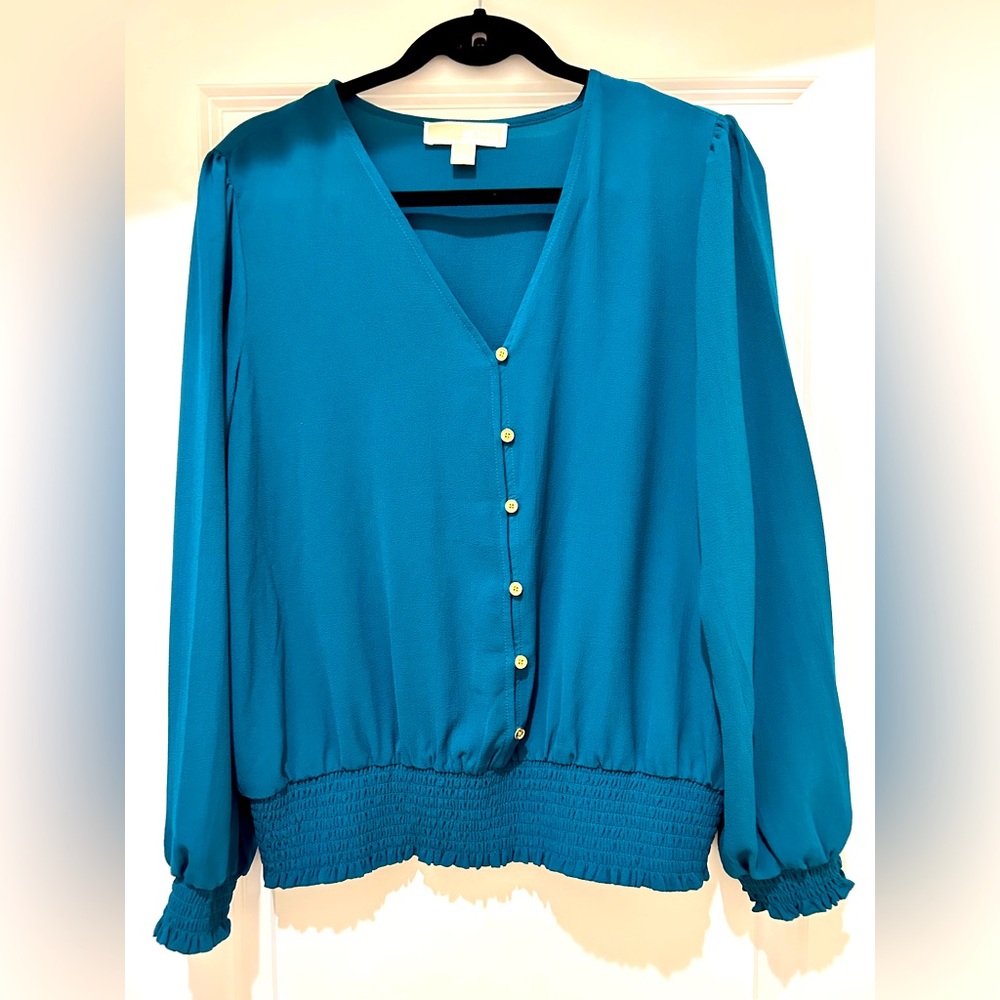 ⭐️ NWOT MICHAEL Michael Kors Teal Green Top